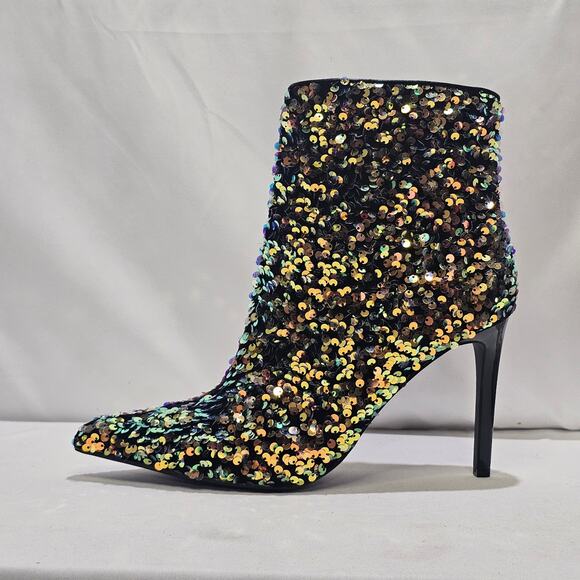 INC International Concepts Women's  Reisa Dress Booties Gold Sequin Size 11 NWT - Picture 5 of 8